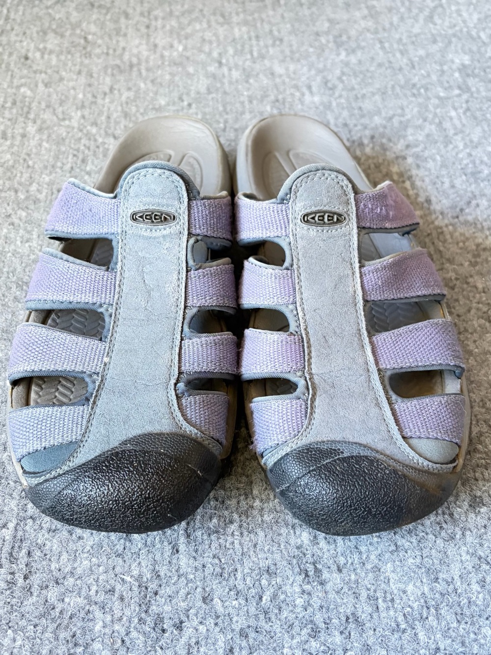 Keen‎ Sandal Mule Women 8.5 Lavender Gray Closed Toe Slip On Gorpcore Outdoor - Picture 2 of 13